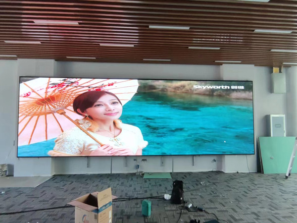 涿鹿P1.53led小间距屏安装案例